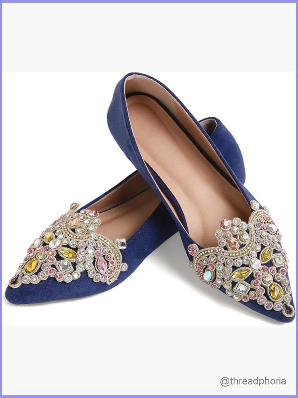 Rhinestone Bling Pointed Toe Flats Low Heel Wedding Party Shoes Women